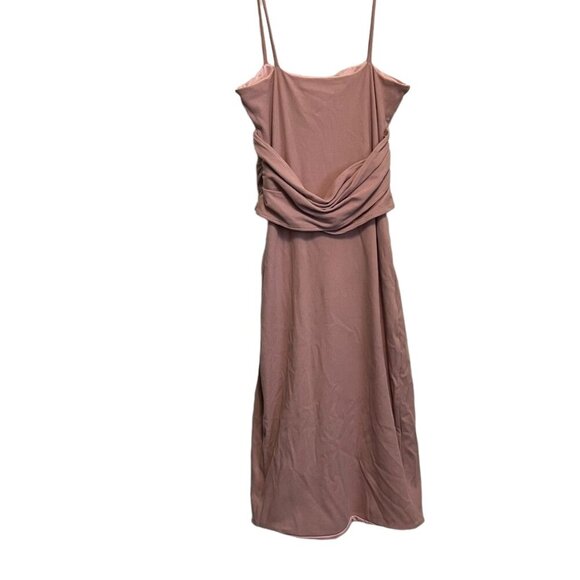 Revolve Brand Privacy Please Mauve Rhoda Tulip Hem Midi Dress Size XS - Picture 5 of 7